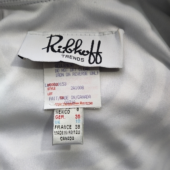 JOSEPH RIBKOFF Black White Zebra Sequin Women's Jacket 8 - Picture 7 of 10